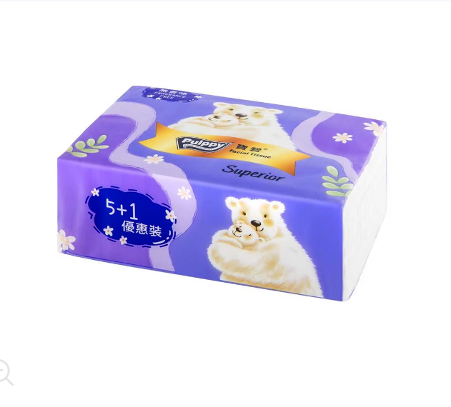 寶碧｜三層優質軟抽面紙（5+1優惠裝）