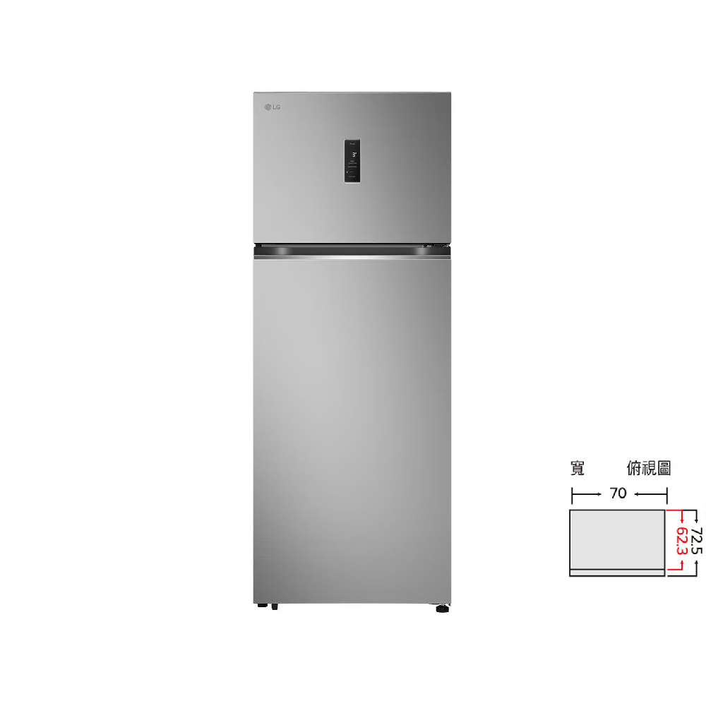 LG 樂金 461公升智慧變頻雙門冰箱 星辰銀 GN-HL460PS