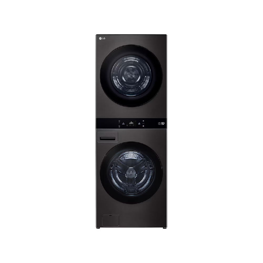 LG 樂金 洗22公斤+乾20公斤WashTower™ AI 智控洗乾衣機第二代 熱泵 尊爵黑 WD-S2220B