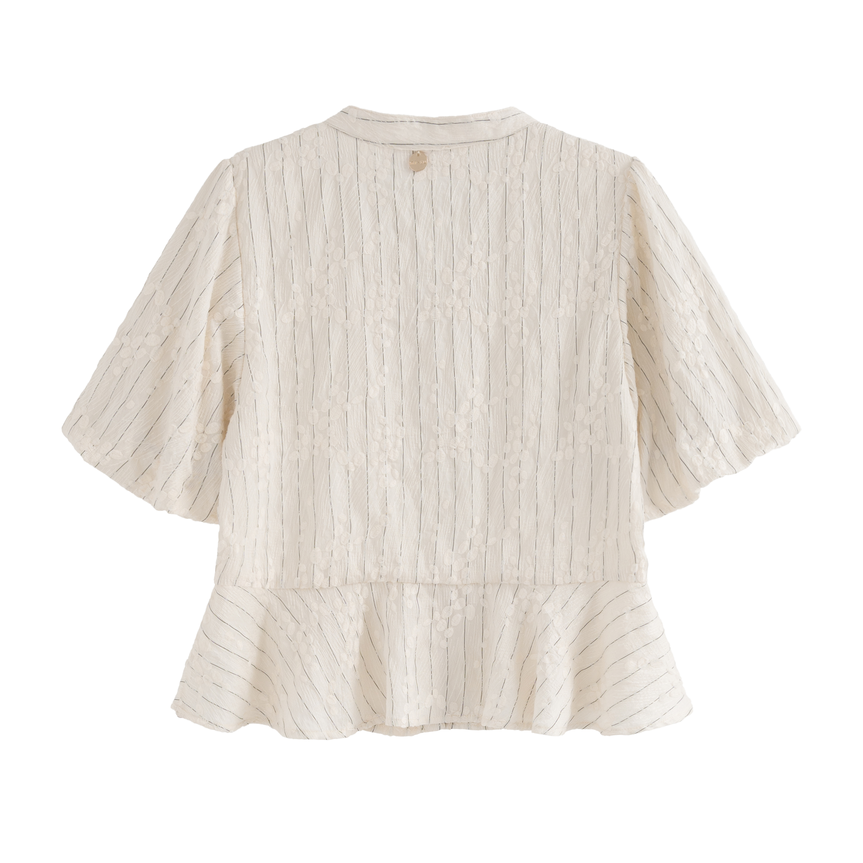 mi-tu 刺繡花V領上衣