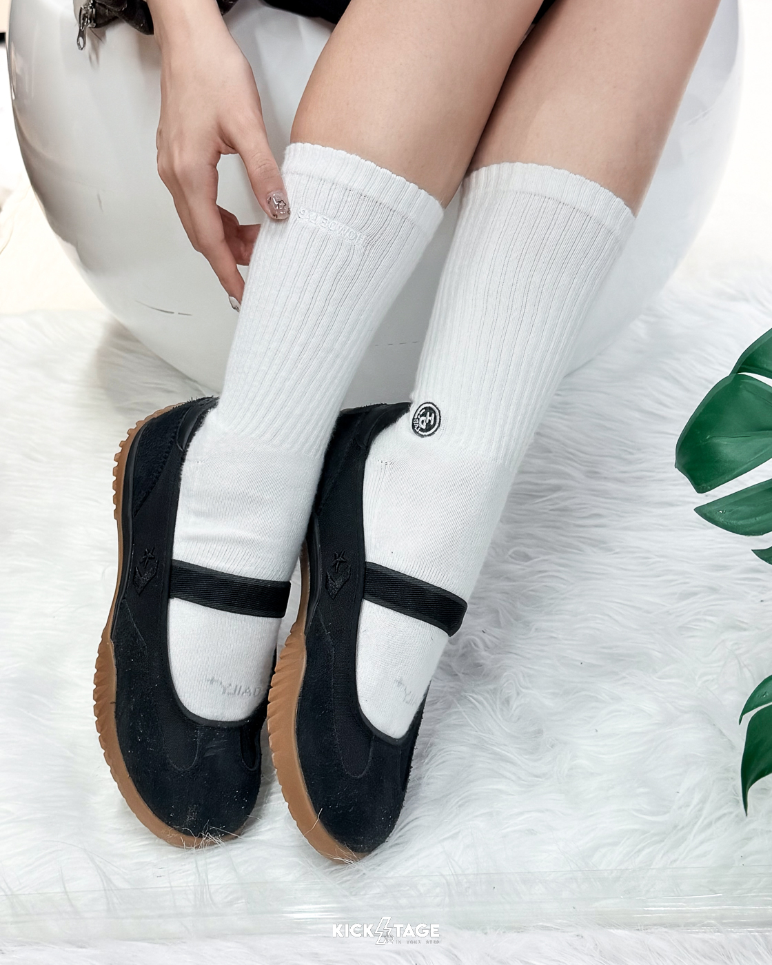 男女鞋 CONVERSE RUN STAR TRAINER BALLET FLAT 黑 帆布 麂皮 膠底 鬆緊帶 瑪莉珍鞋 芭蕾舞鞋 休閒鞋【A16251C】