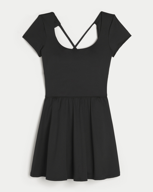 [S] HOLLISTER BLACK GILLY HICKS ACTIVE STRAPPY DRESS, 506-277-00065-900 (SZZ926)
