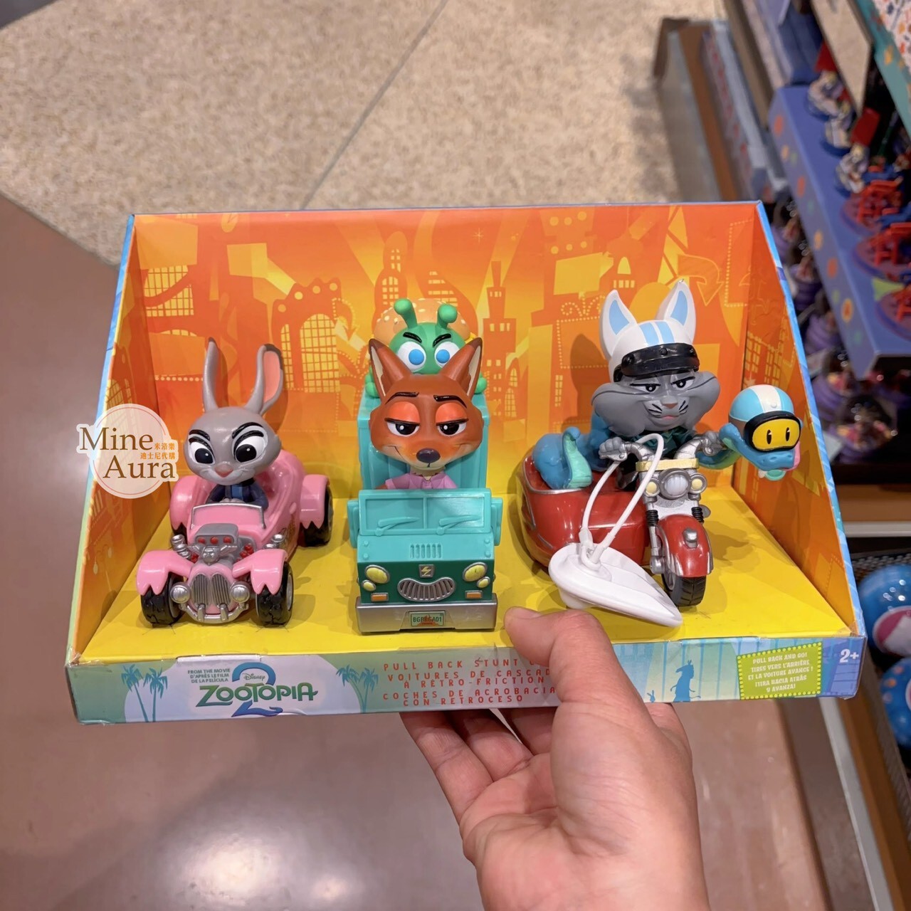 動物方城市 Zootopia 造型 迴力車 玩具車 3入組 模型 擺飾品 -上海迪士尼樂園