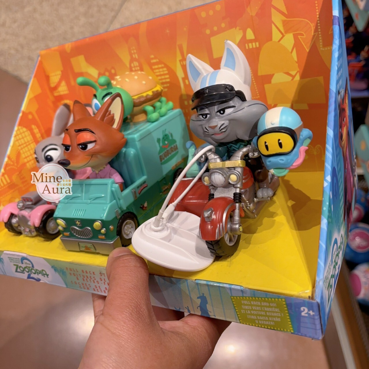 動物方城市 Zootopia 造型 迴力車 玩具車 3入組 模型 擺飾品 -上海迪士尼樂園