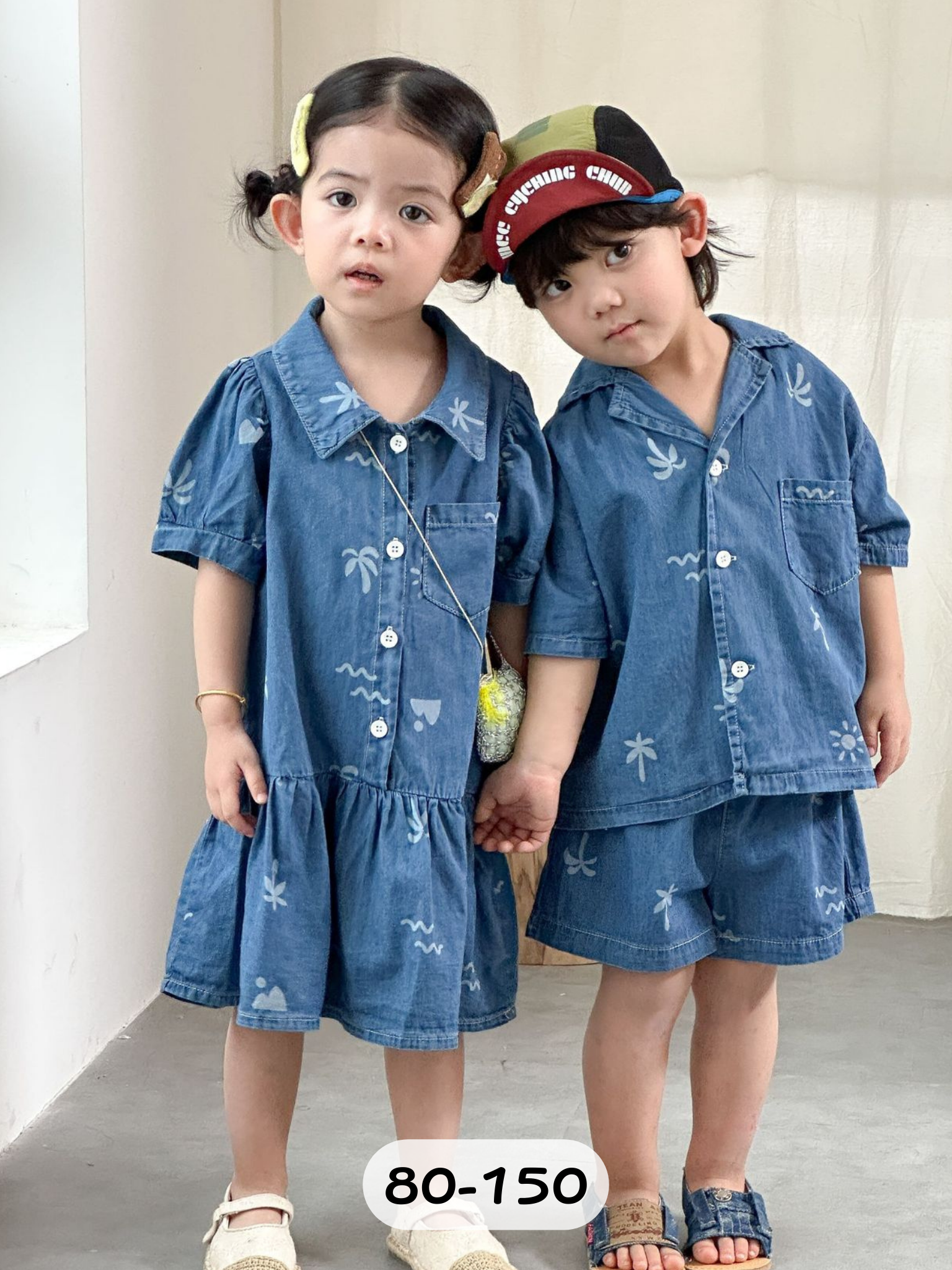 藍海波波 短袖套裝/裙裝