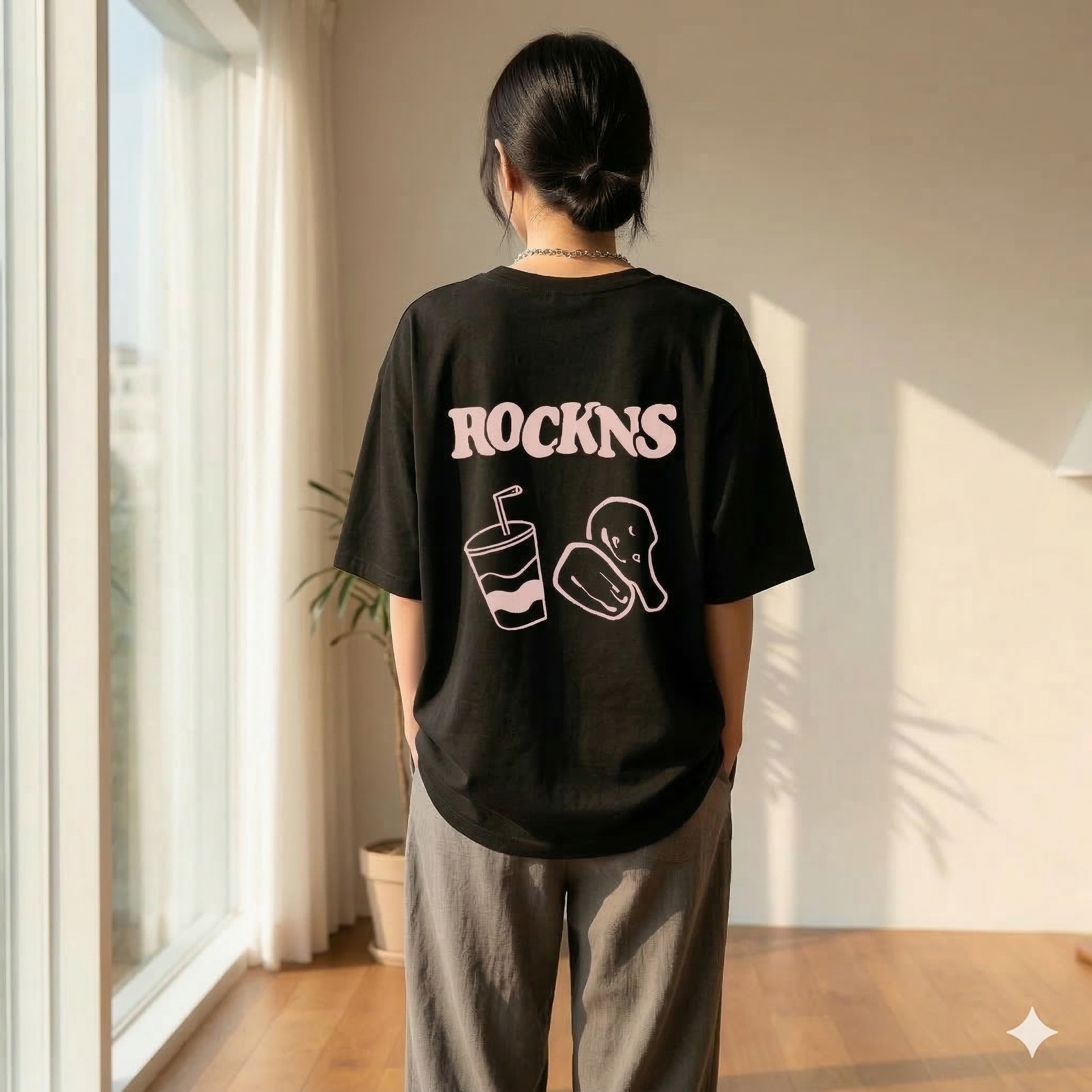 【ASister 小姊姊】AS0133#純棉上衣☆*美式速食*中長版短袖T恤(2色 S-3XL)