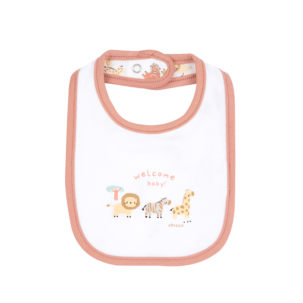 精選可愛動物園-滾邊印圖圍兜