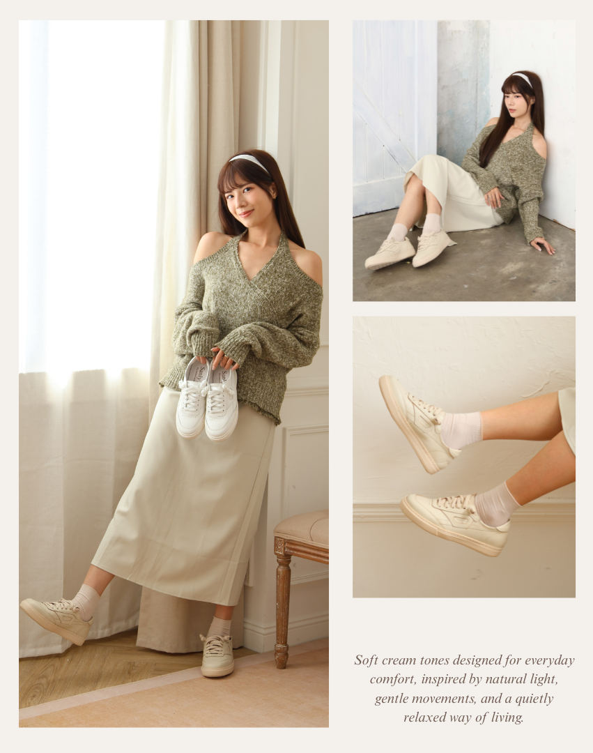 Sanly Joy 南希全米拚色板鞋 女生百搭休閒板鞋 日常舒適穿搭