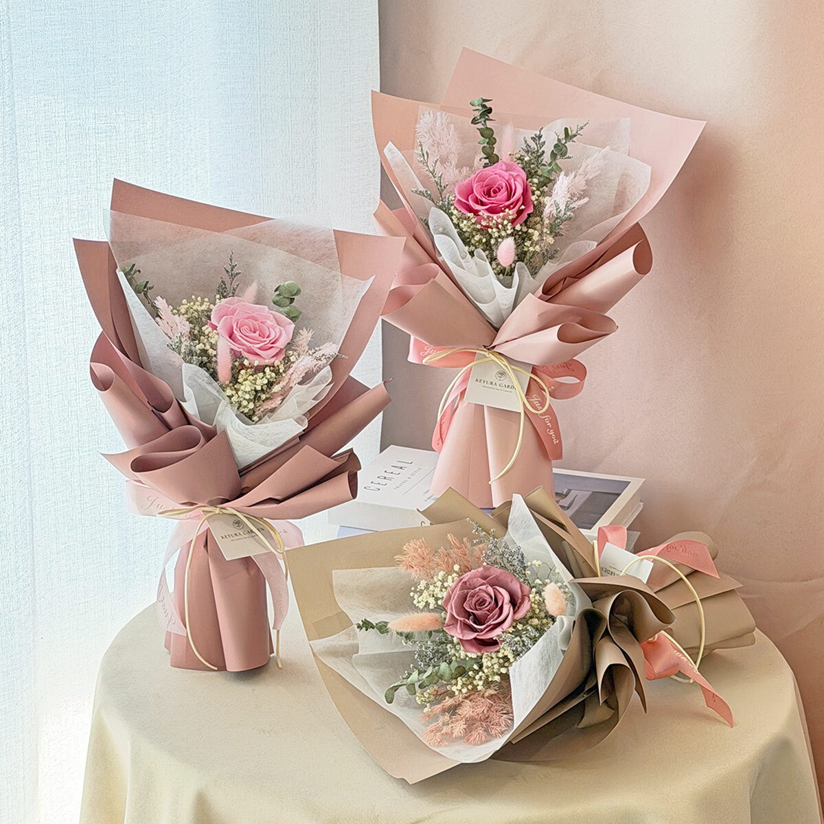 G90｜單朵永生玫瑰花束