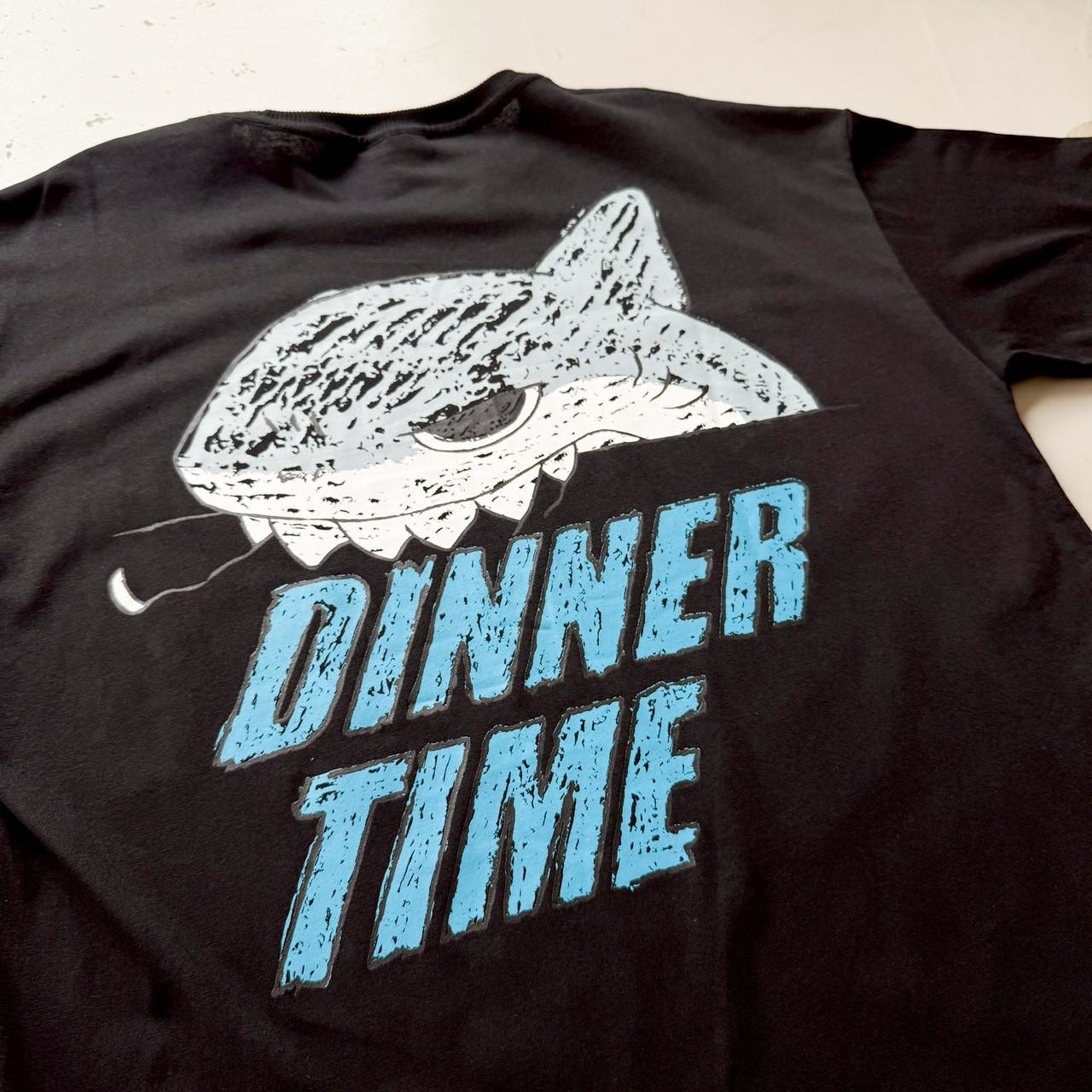 DINNER TIME 鯊魚插畫印花短T 18964