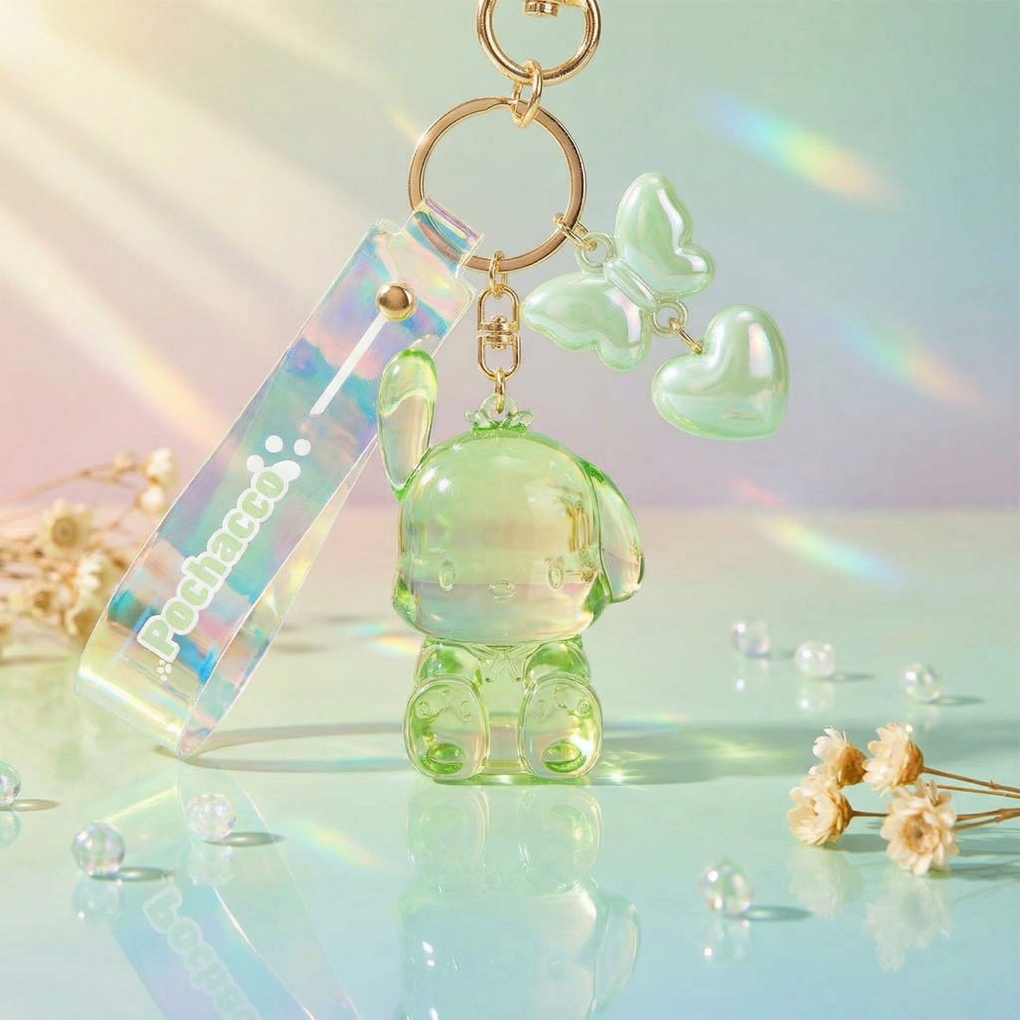 PC狗 Sanrio  果凍透色系列掛件鎖匙扣 | 飾物