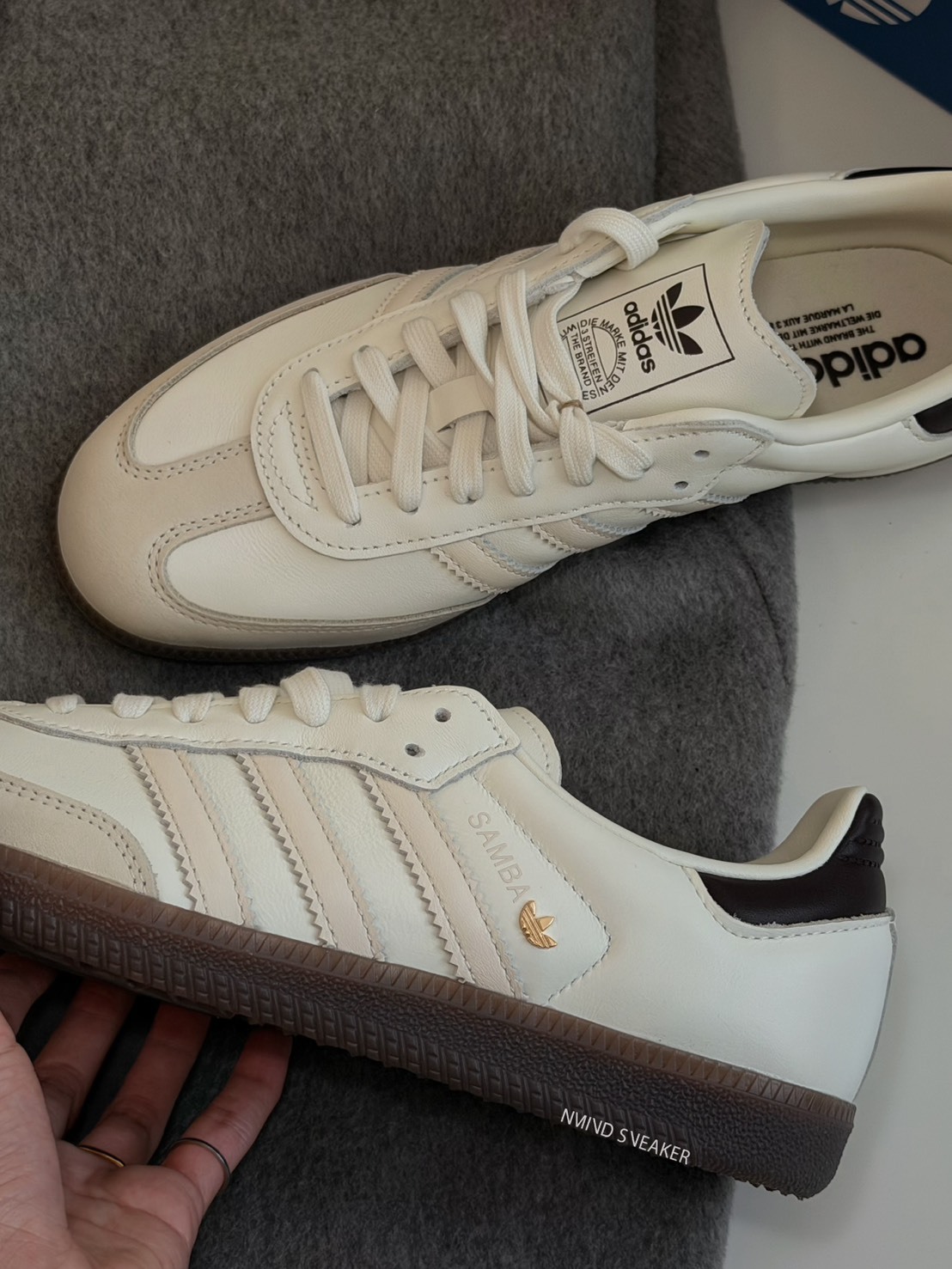 心動淺春系🌸ADIDAS originals SAMBA OG 奶油金標 新款