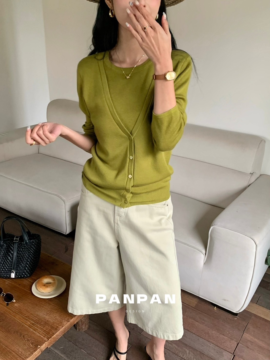 No.1659 西裝家 氣質假兩件針織衫