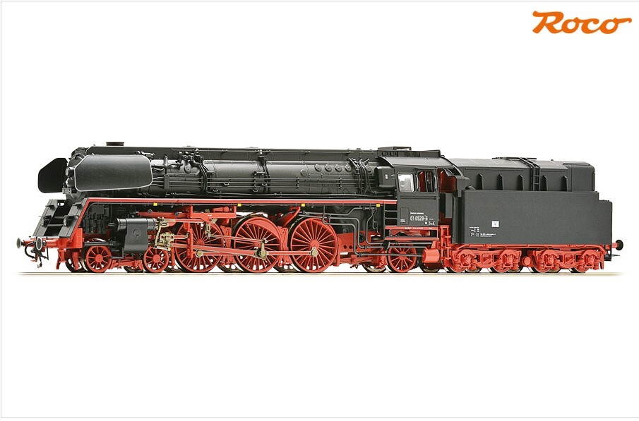 Roco 7110017 HO規 德國國家鐵路 (DR) 01 0529-6 型蒸汽機車，第四時期，帶音效