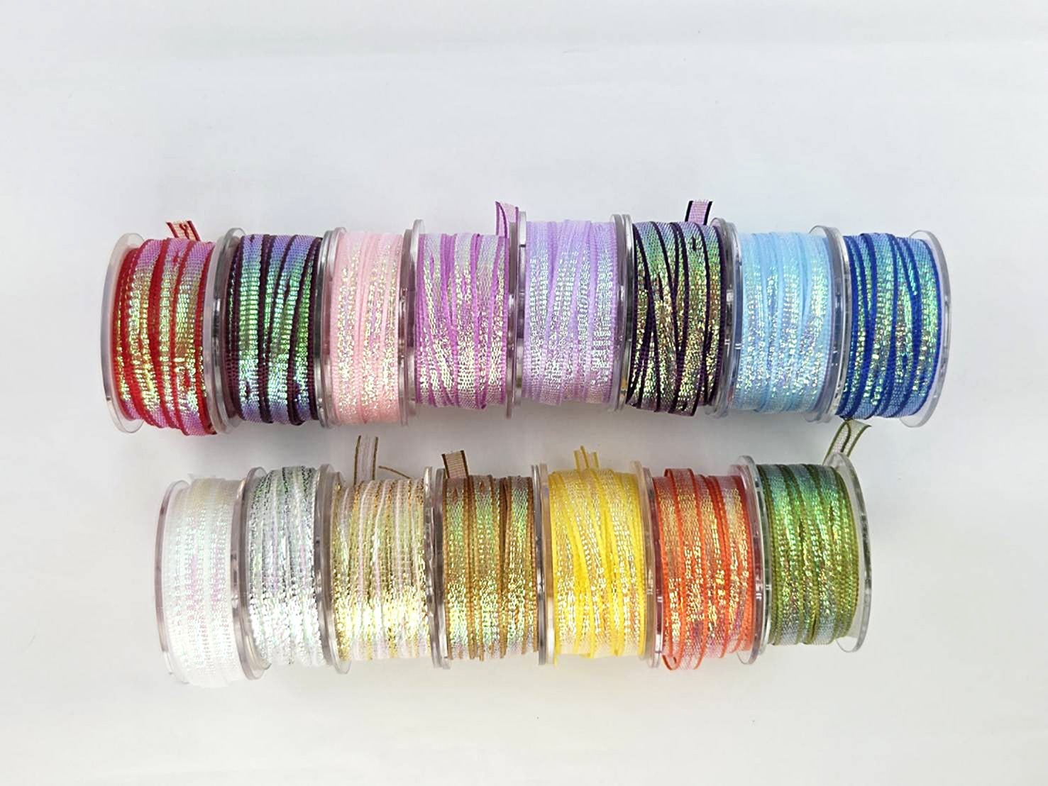 小巧珠光拉花緞帶/2款寬度