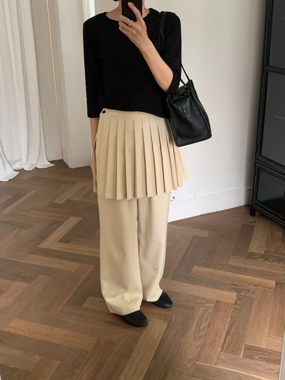 圓領素面七分袖上衣棉TEE / 4色