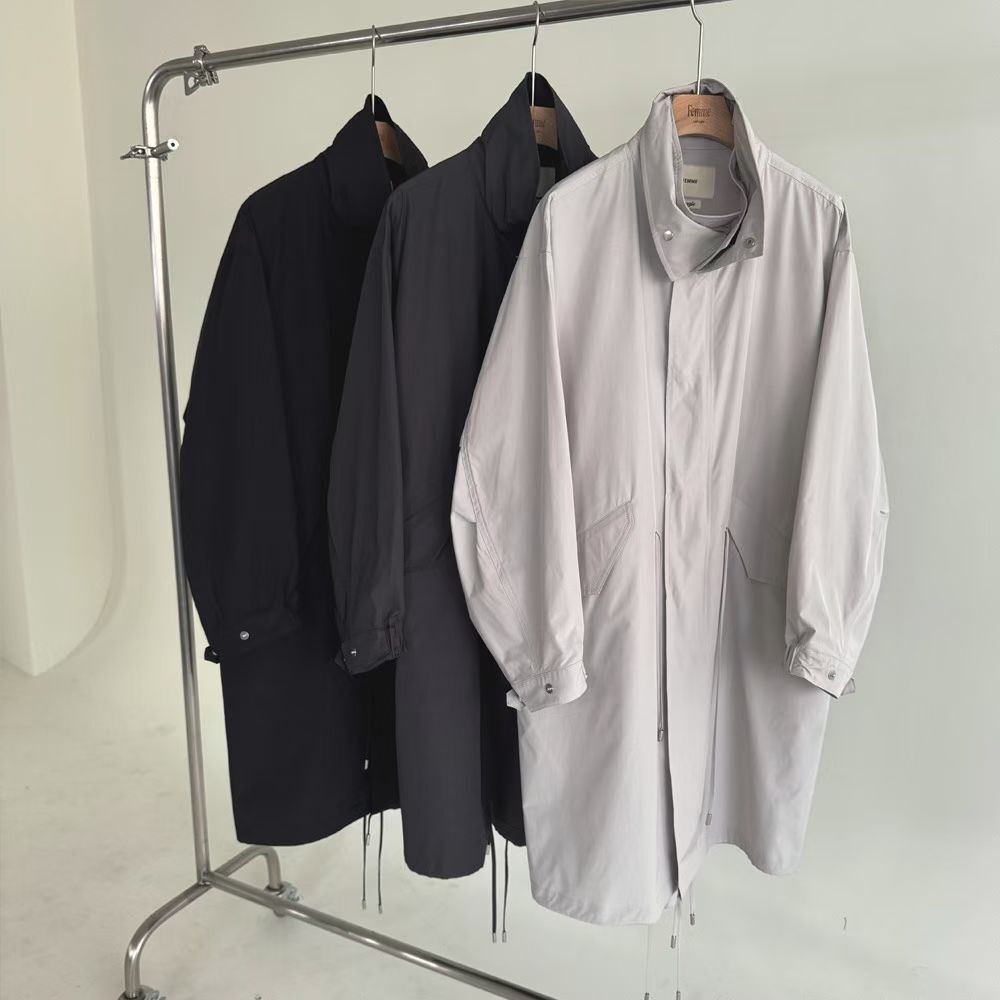 LF6005 高領擋風長版外套