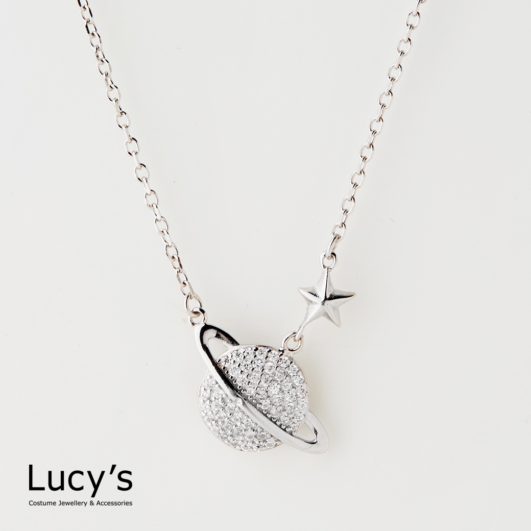 925純銀 星際星球 項鍊 (127213)