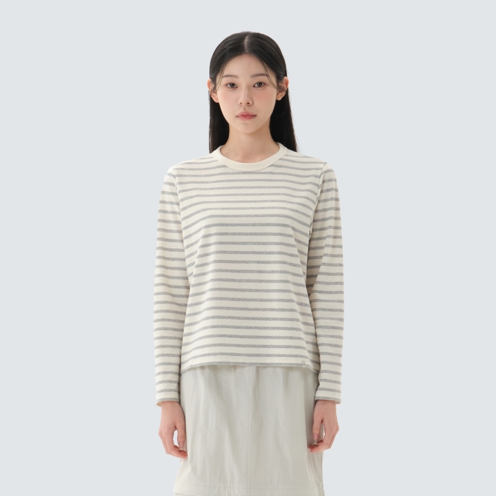 【預購】Snow Peak Sorona 女款條紋機能長袖 T-Shirt 雪鋒 S26SWF-TL69