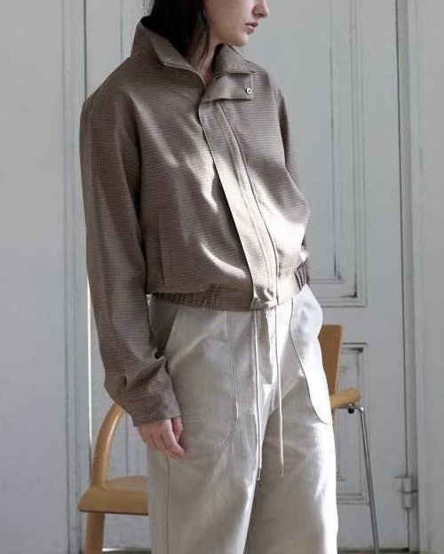 B05-復古格紋set(卡其/藍)