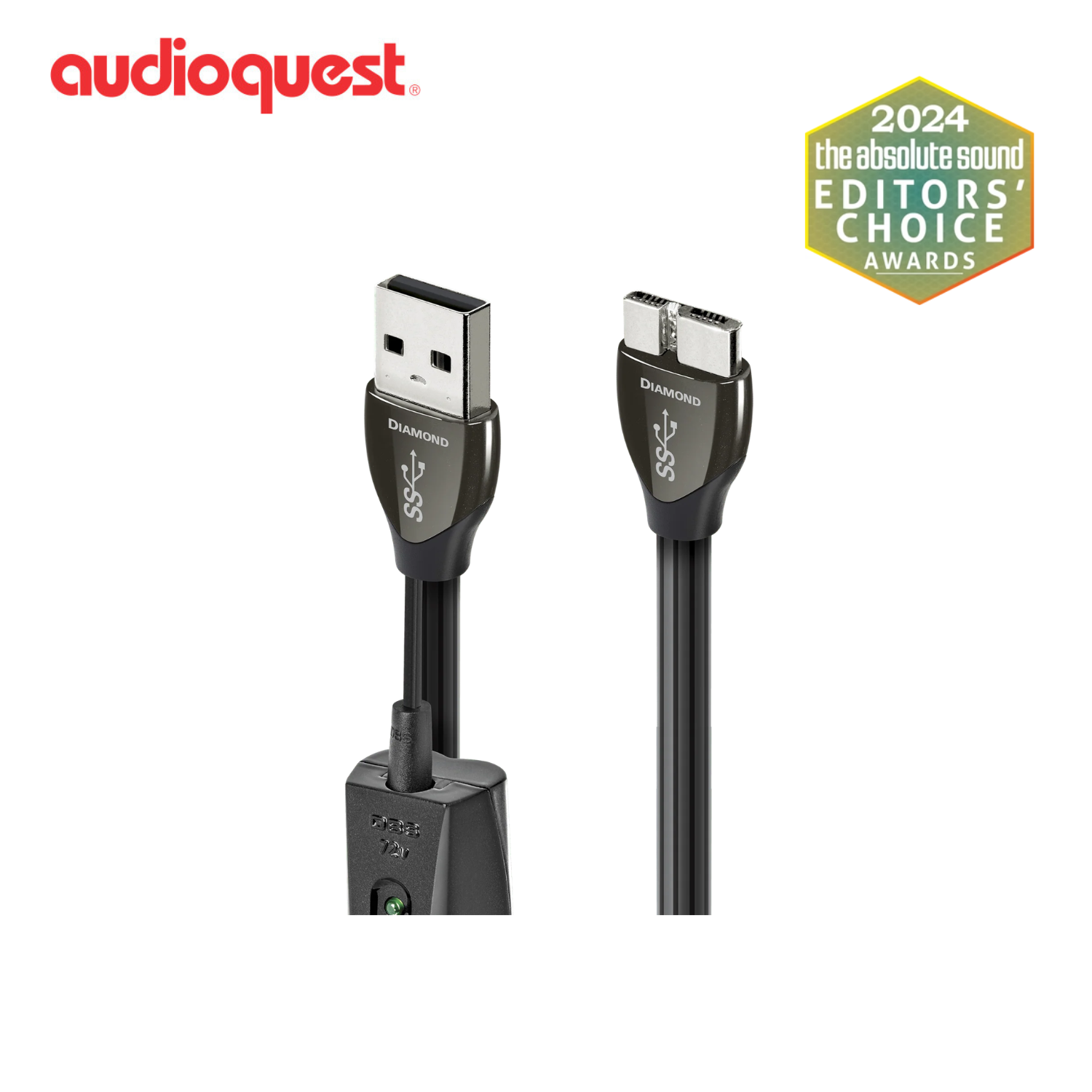 AudioQuest 鑽石 Diamond USB 線 (USB-A 3.0 > Micro B 3.0)