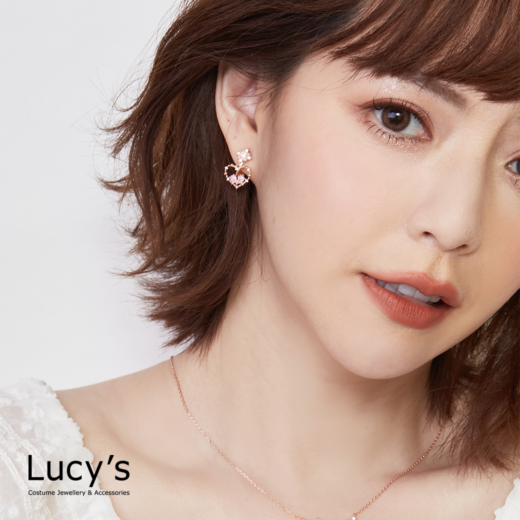 炙熱甜心 夾式耳環 (二色) (127340/127341)