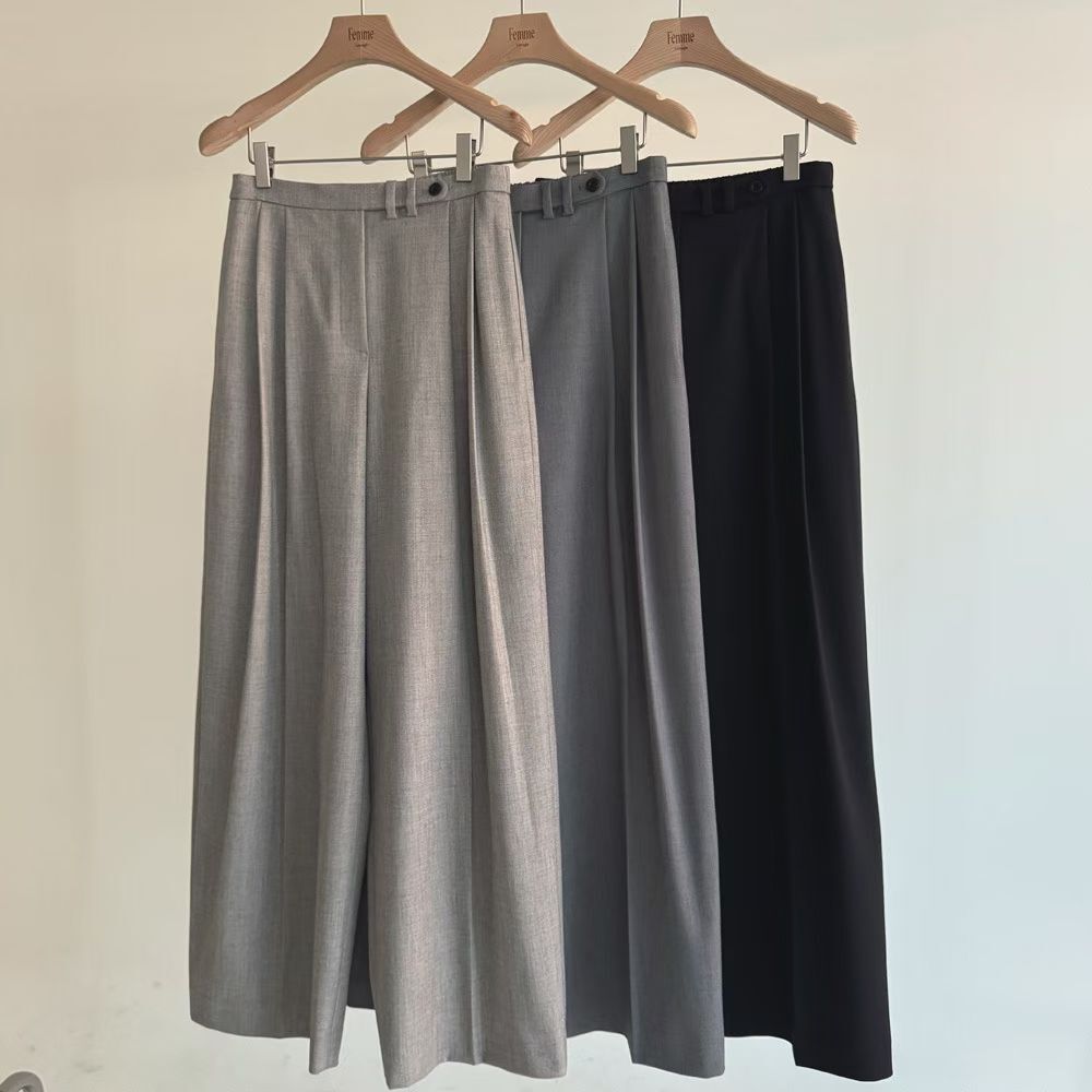 LF6008 西裝寬腿長褲