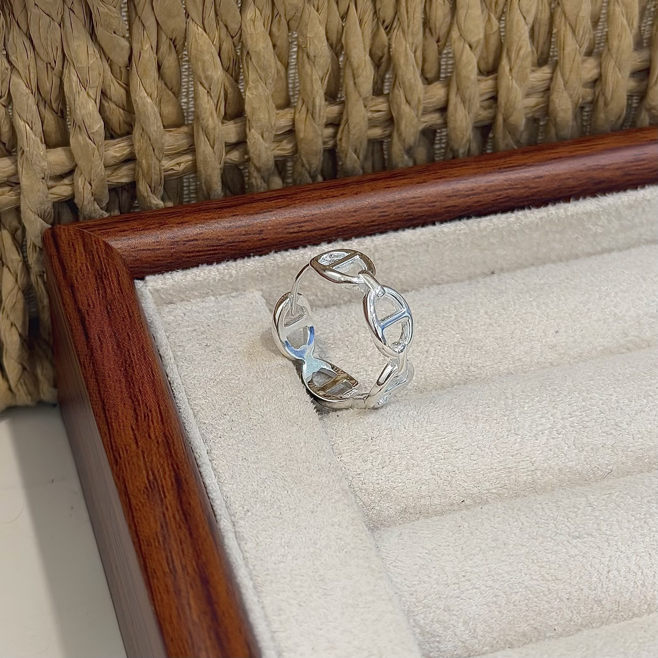 【單支販售】厚版豬鼻純銀易扣