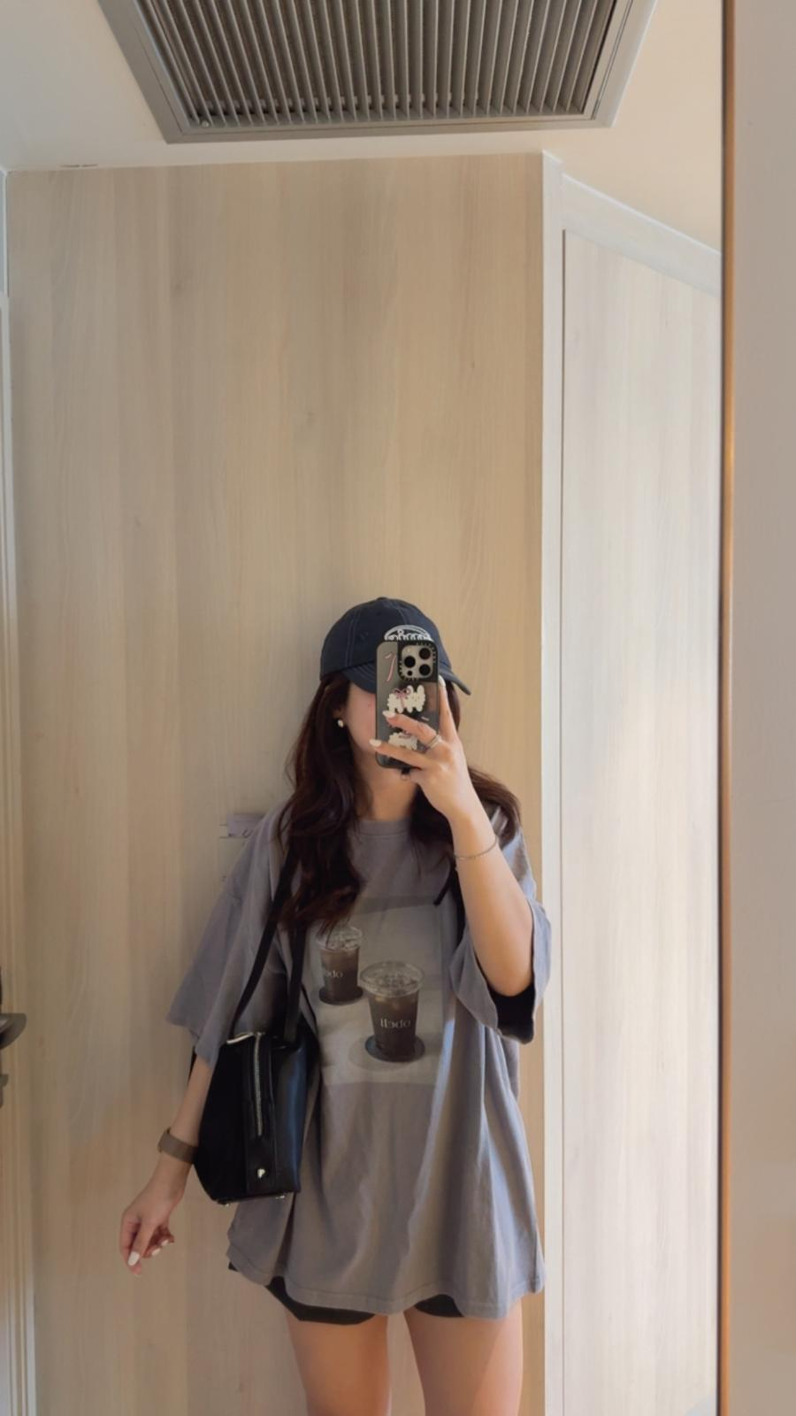 Coffee tee(霧霾藍)