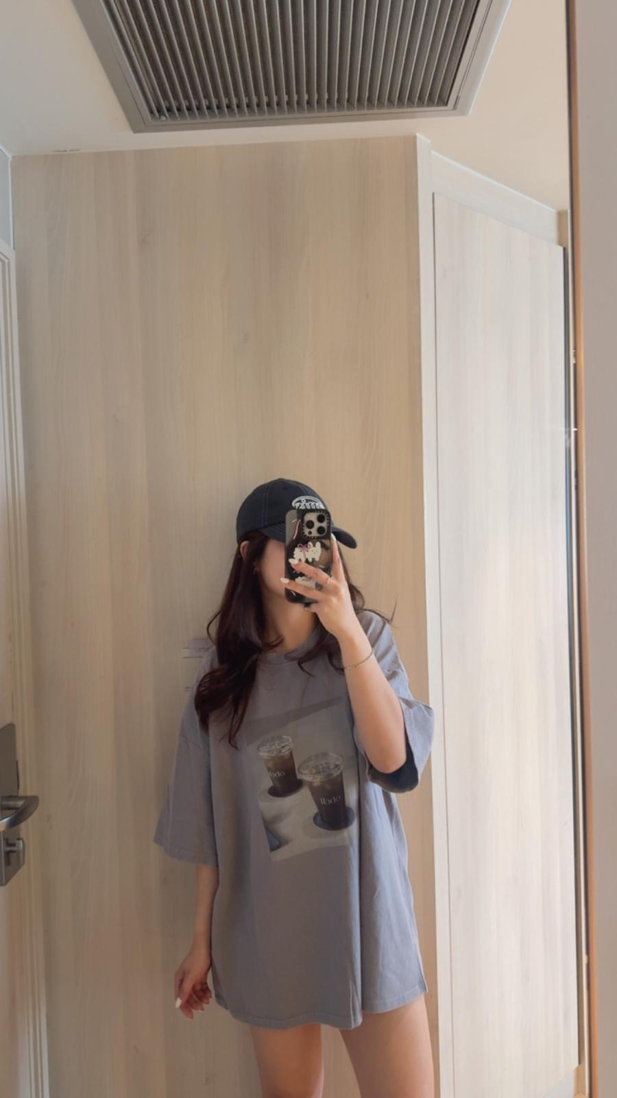 Coffee tee(霧霾藍)