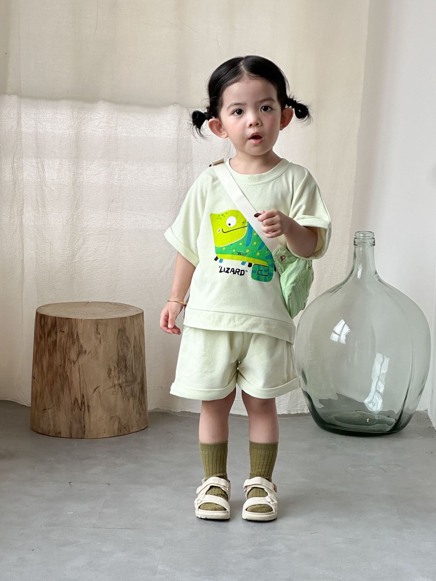 蜥蜴寶寶 短袖套裝2件組
