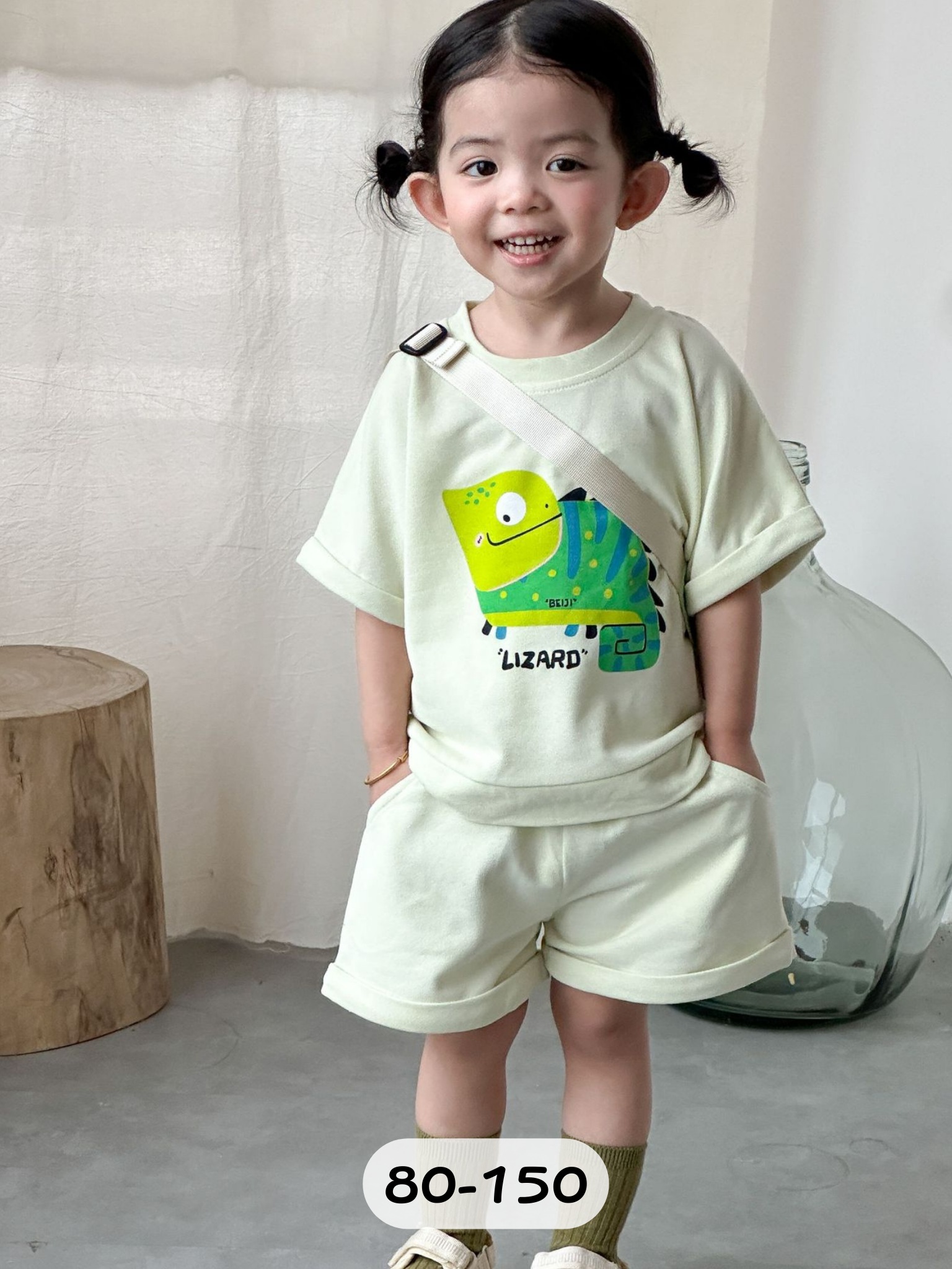 蜥蜴寶寶 短袖套裝2件組