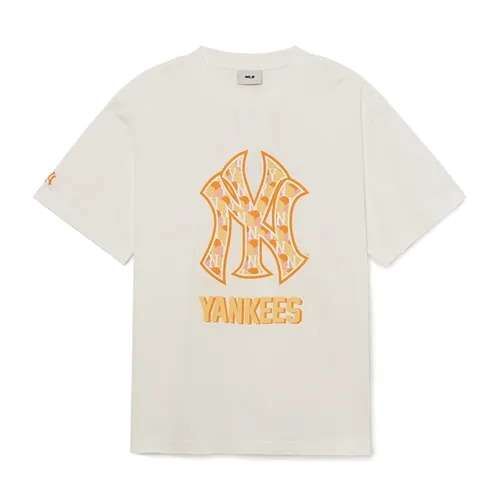 [S] MLB NY YANKESS SHORT SLEEVE T-SHIRT,CREAM, 3ATSM0333GP001-50CRS [FINAL SALE] (SMLB262)