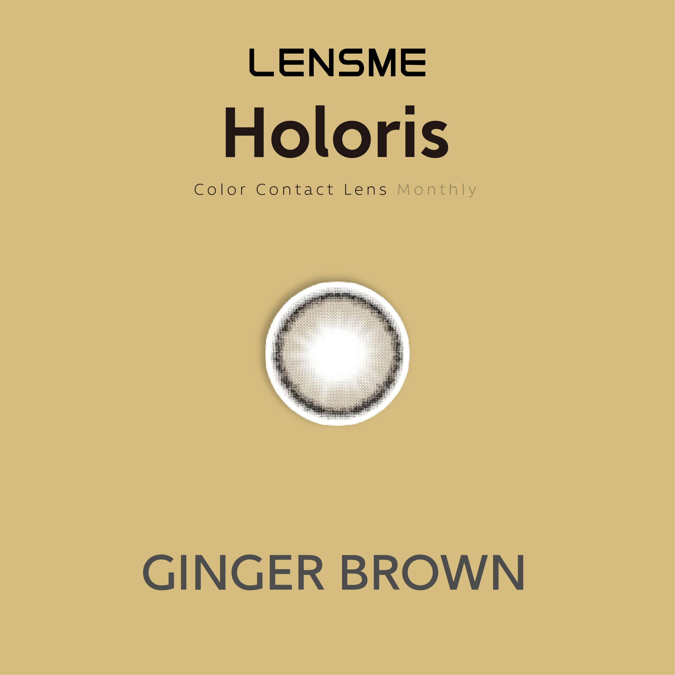 LENSME 彩色月拋 Holoris Ginger Brown 2片裝/盒