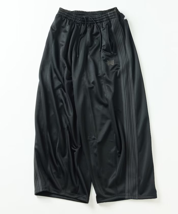 Needles H.D. Track Pant 別注 寬版長褲 黑x深灰