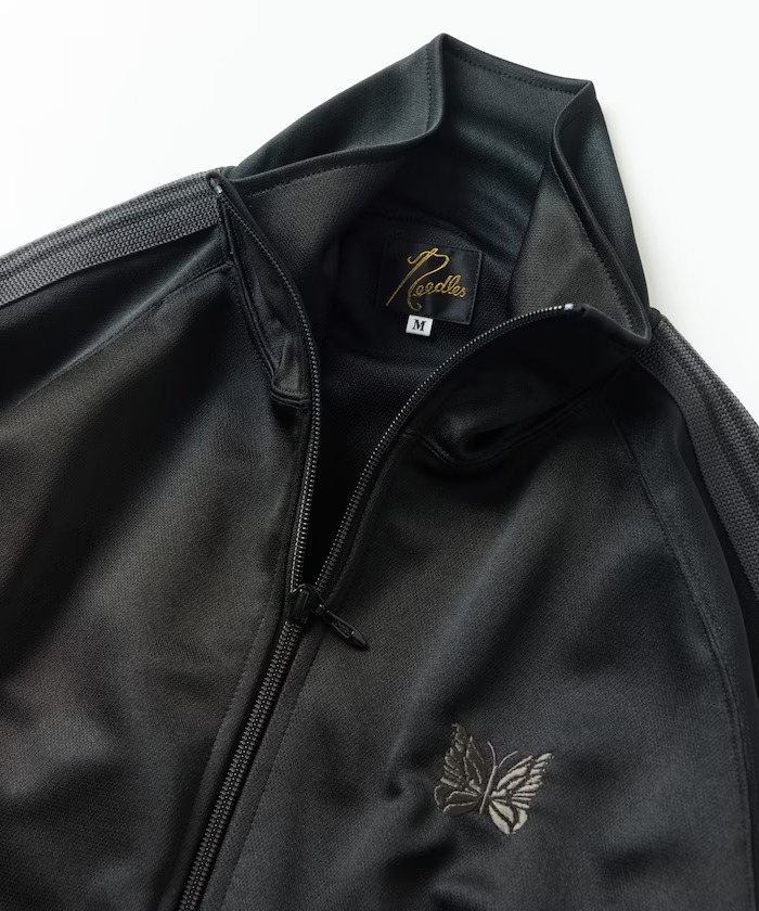Needles 別注 Track Jacket PolySmooth 黑x深灰