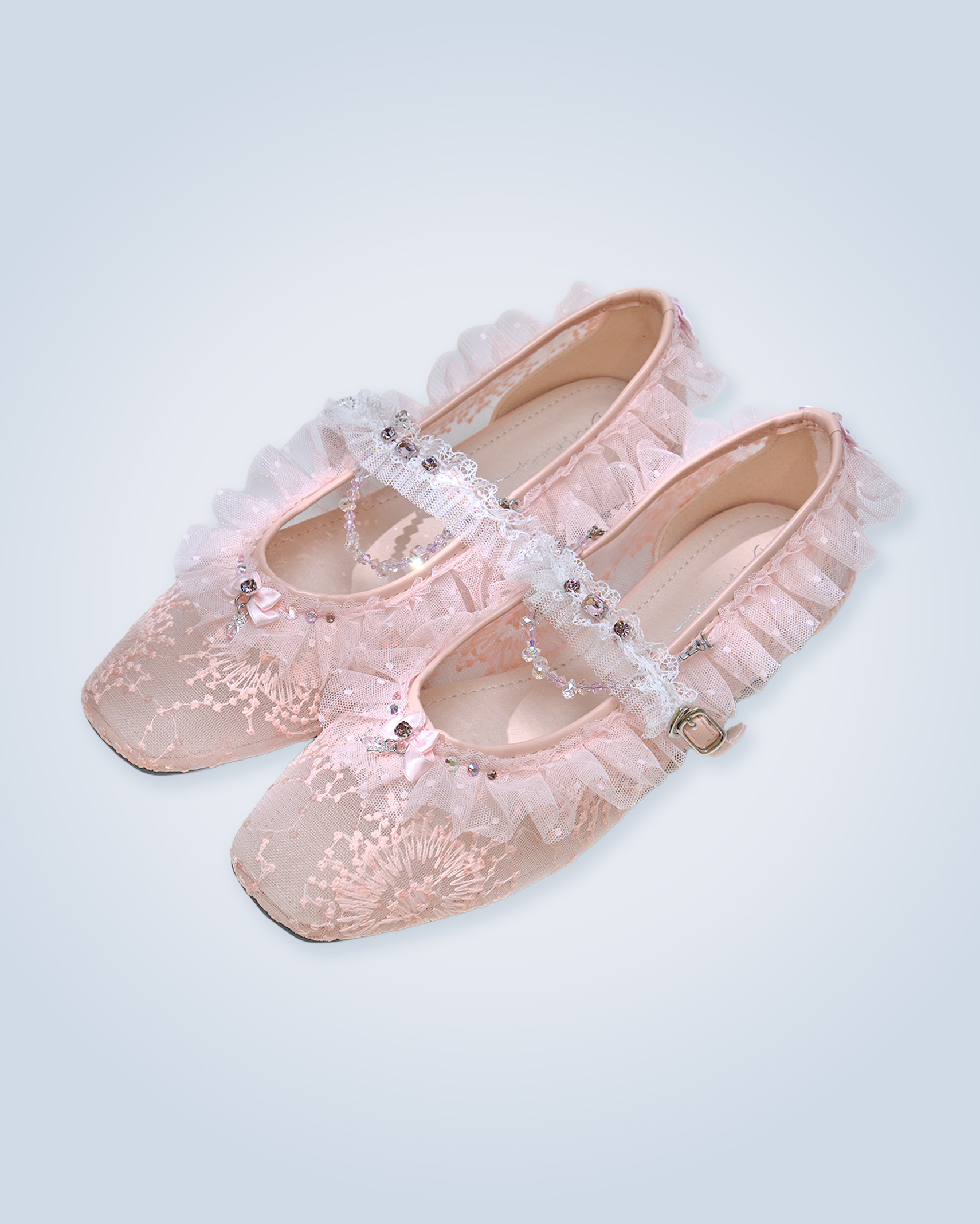 Arabesque Sakura Crystal Mary Jane Shoes