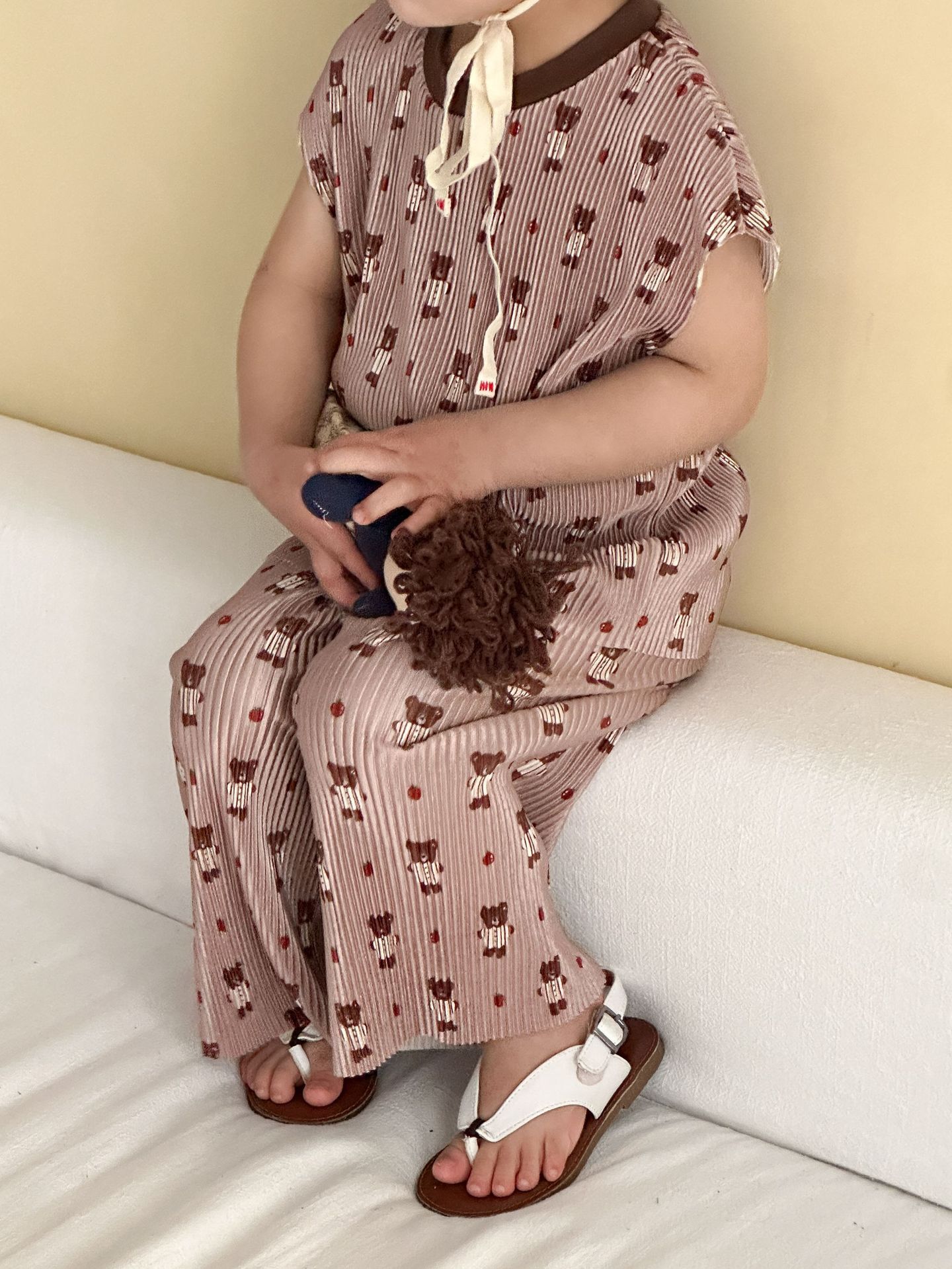 風琴摺可可熊 短袖套裝2件組