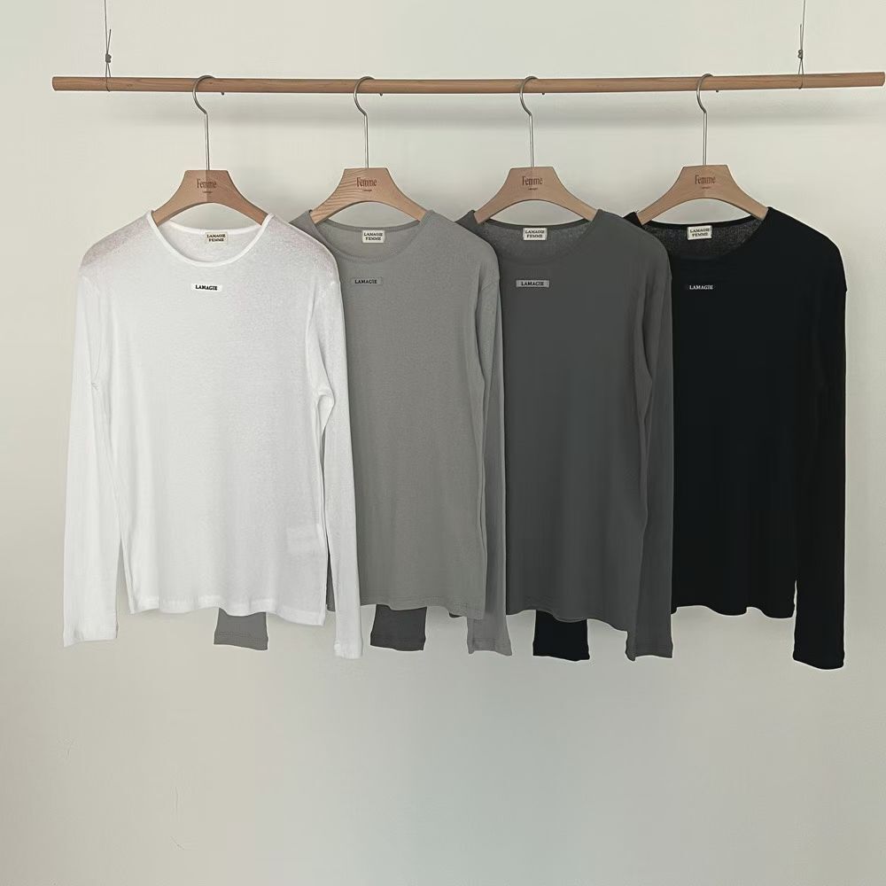 LF6014 透膚圓領輕薄上衣