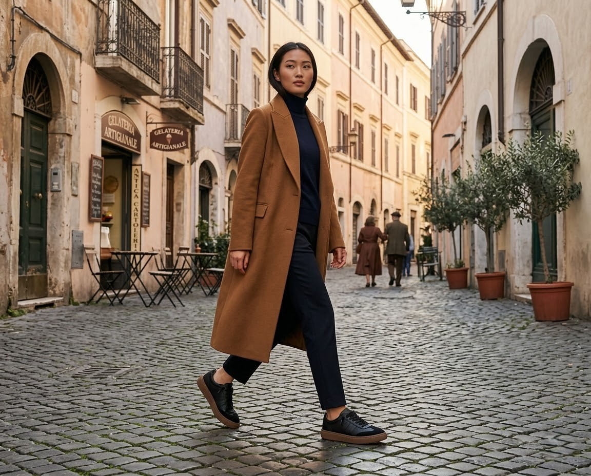 征服日韓行軍級萬步行程!4公分輕量化厚底提供絕佳避震緩衝,走在碎石路與上下坡依然輕鬆自在。無痛增高拉長比例,出國街拍零死角。