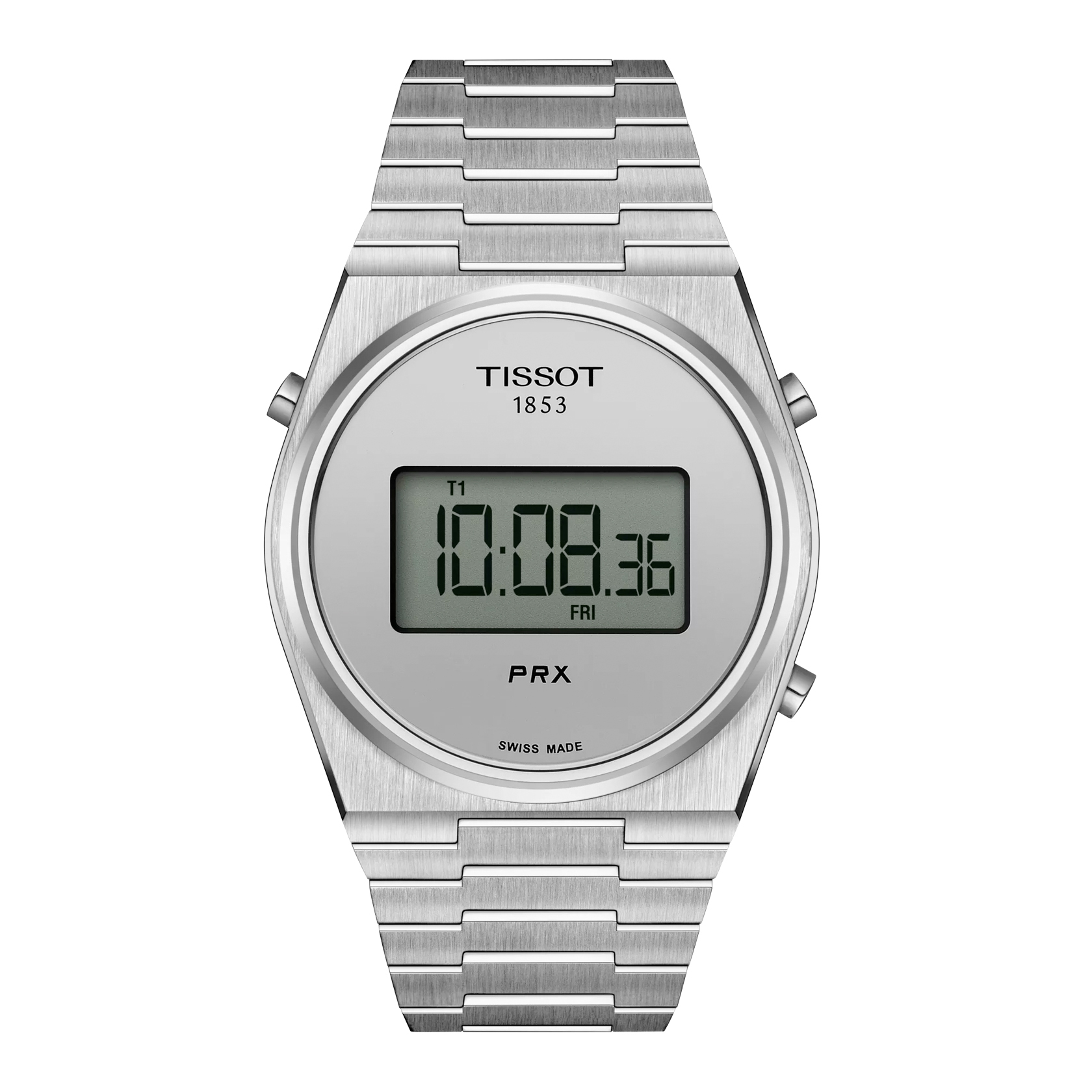 Tissot PRX Digital 銀鏡面 鋼帶 電子 手錶 T137.463.11.030.00