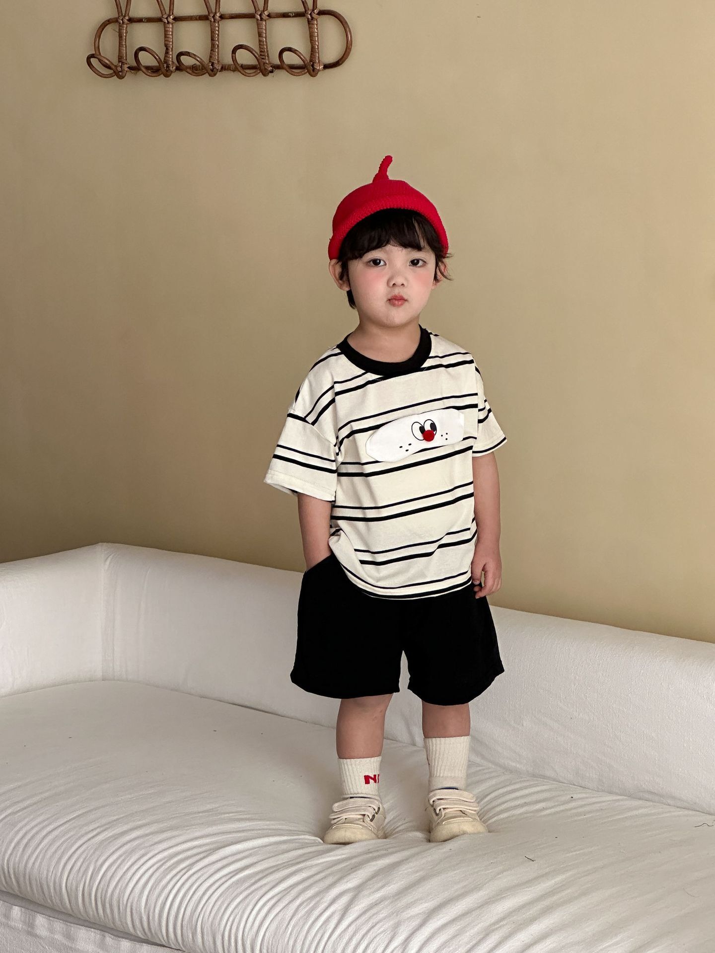 紅鼻貓 短袖套裝/裙裝