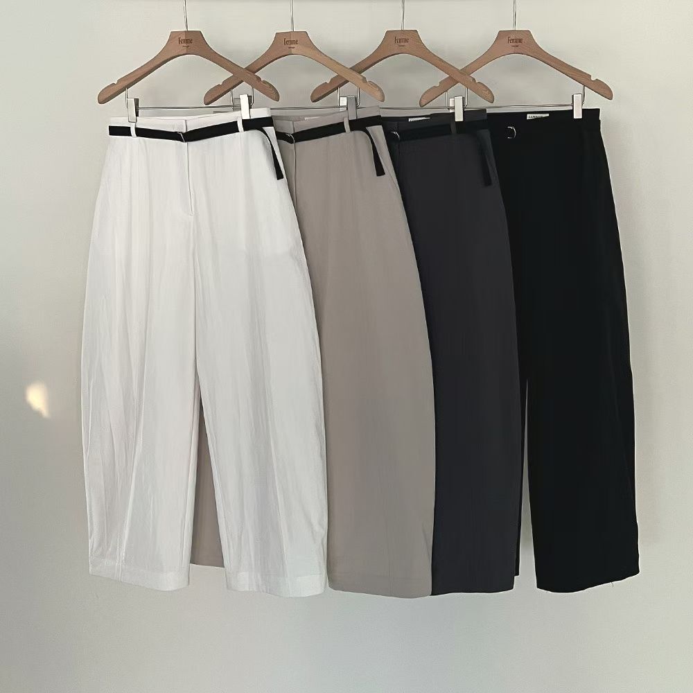 LF6016 休閑歐美寬腿褲