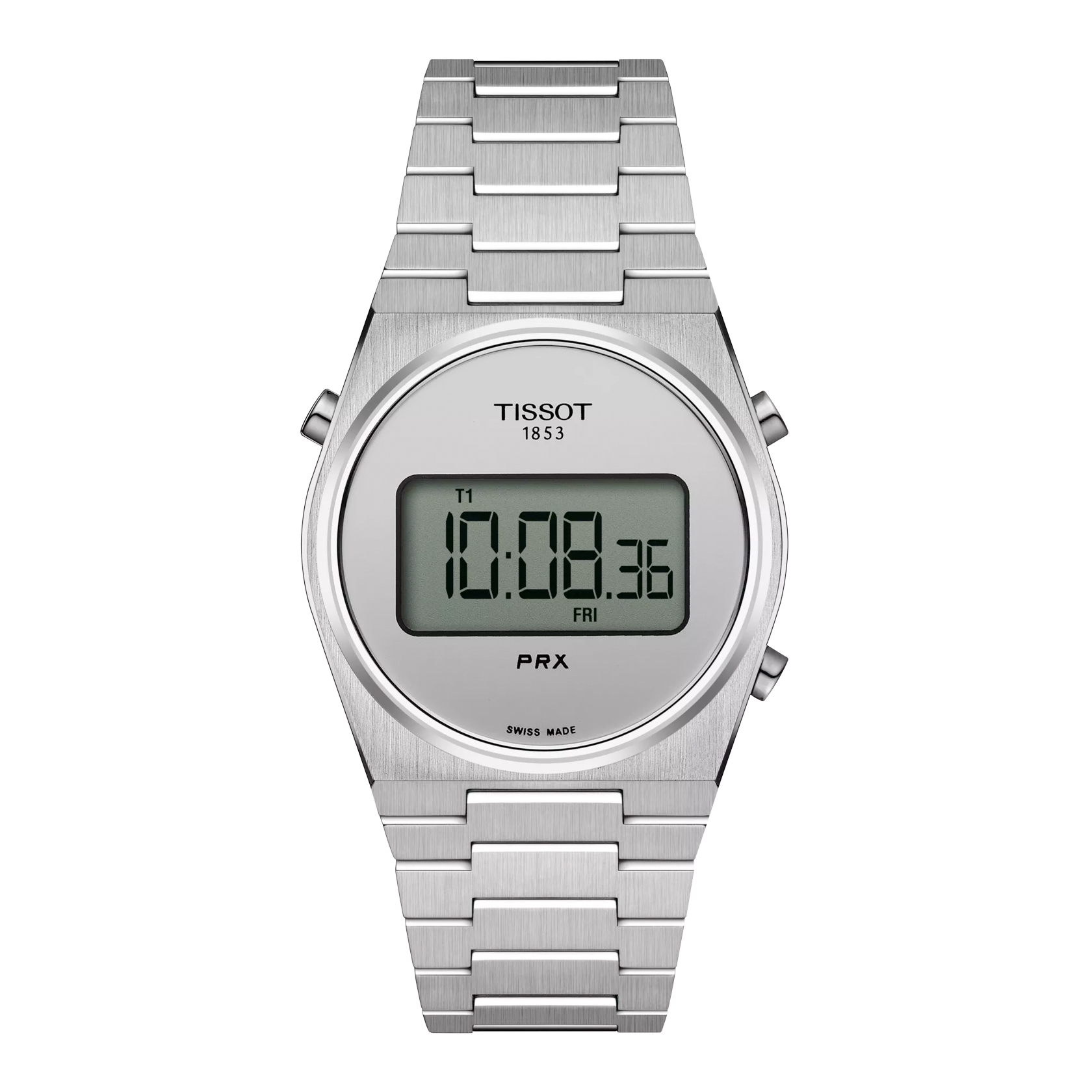 Tissot PRX Digital 銀鏡面 鋼帶 電子 手錶 T137.263.11.030.00
