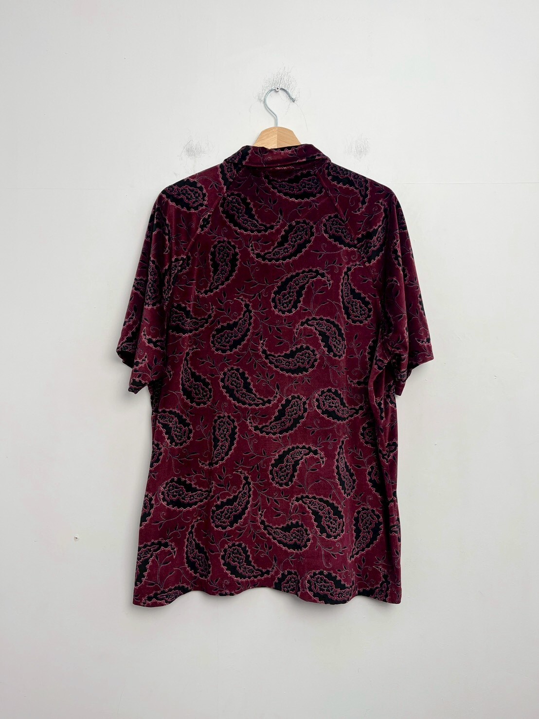 SUPREME FW19 Velour S/S Shirt SIZE XL