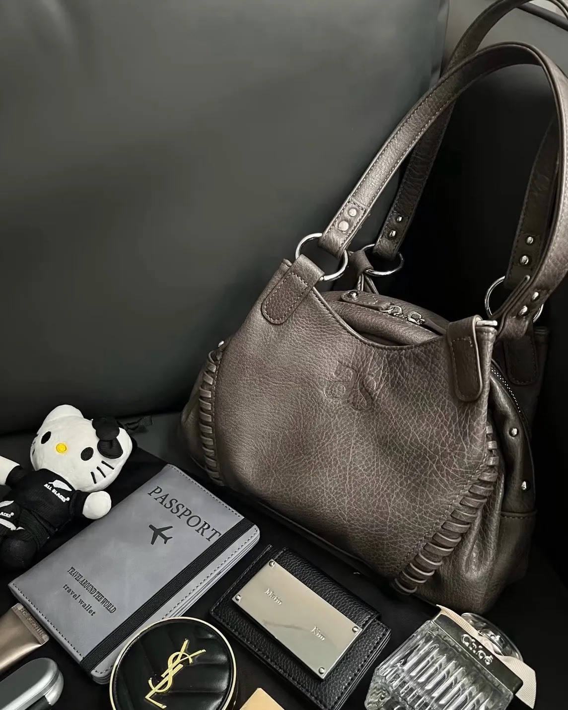 韓國限定 ASON BONITA BAG 皮革 流浪包