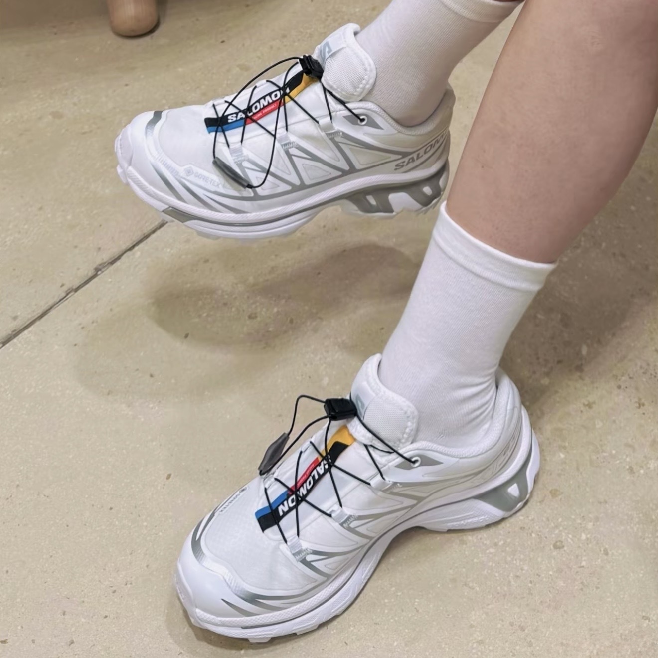 SALOMON XT-6 GTX 白銀 GORE-TEX 防水 透氣 475811