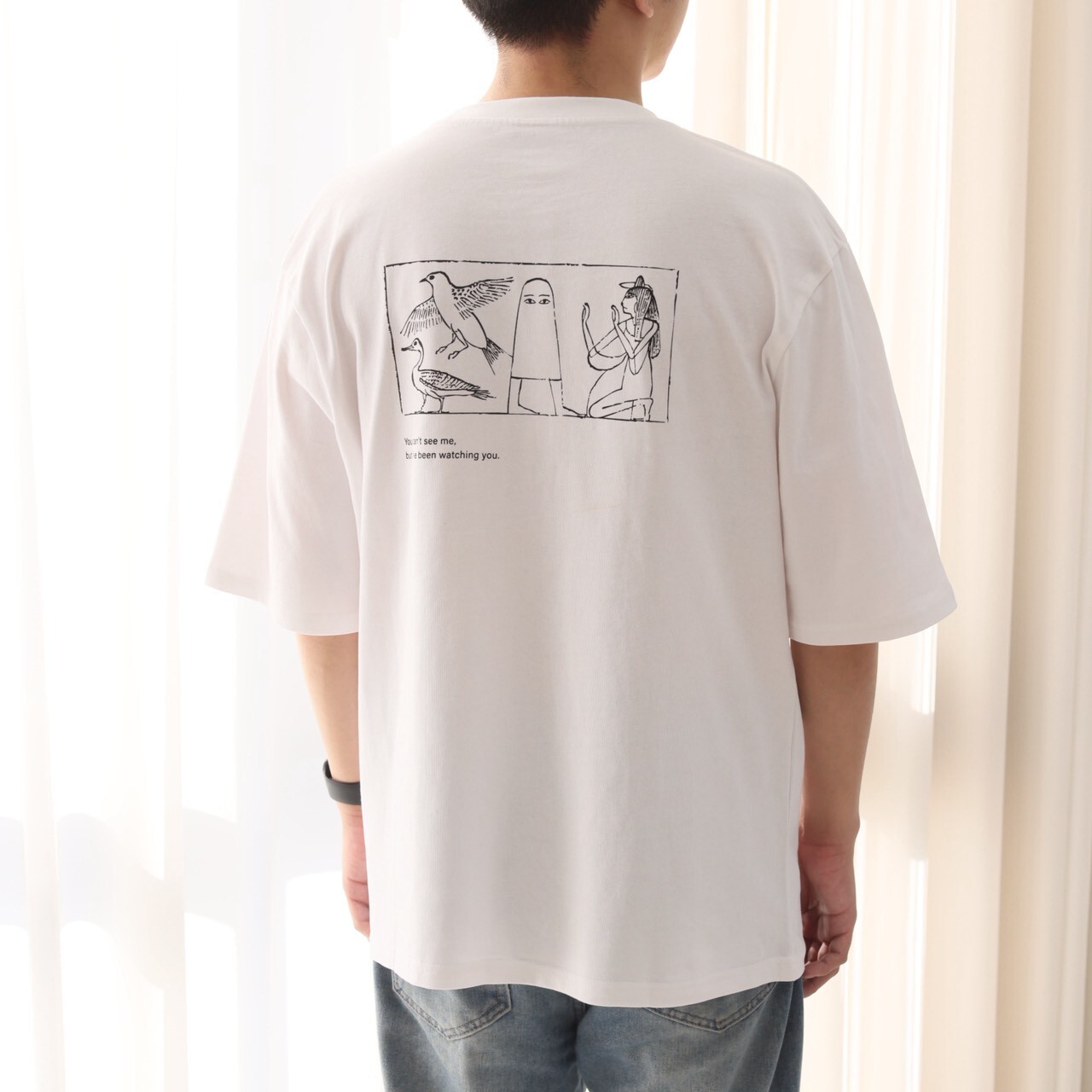 世界古文明藝術T恤｜梅傑德 白