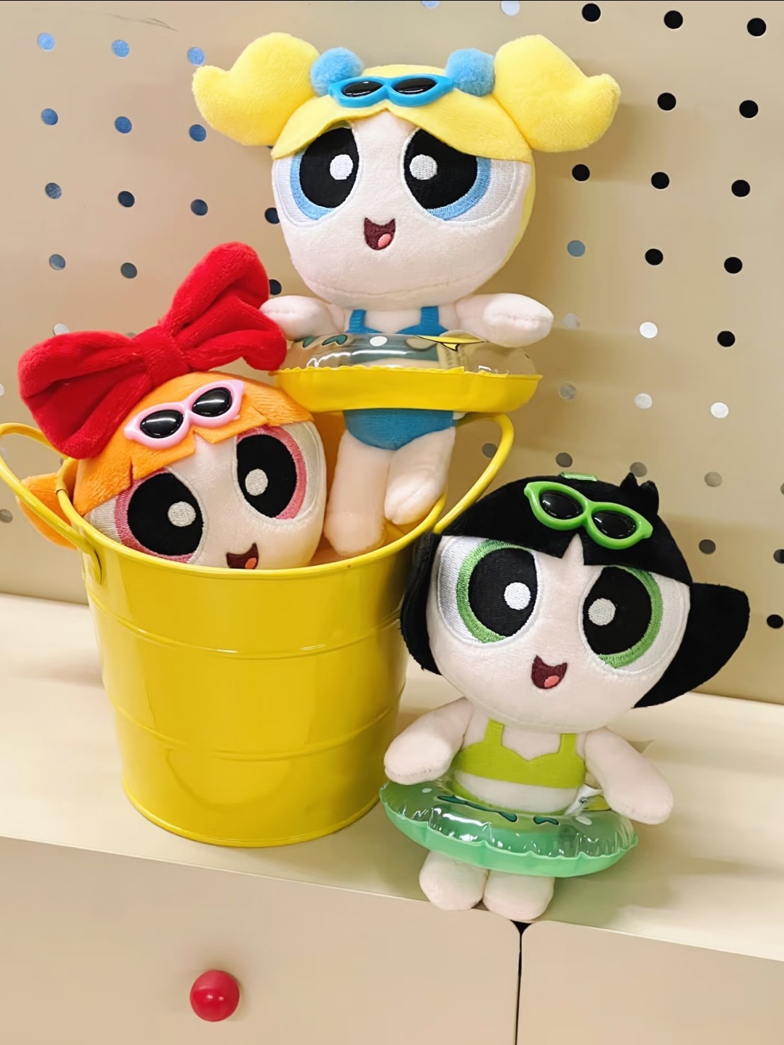 正版授權 飛天小女警 2026新款 夏日泳裝 泳圈 毛絨 吊飾