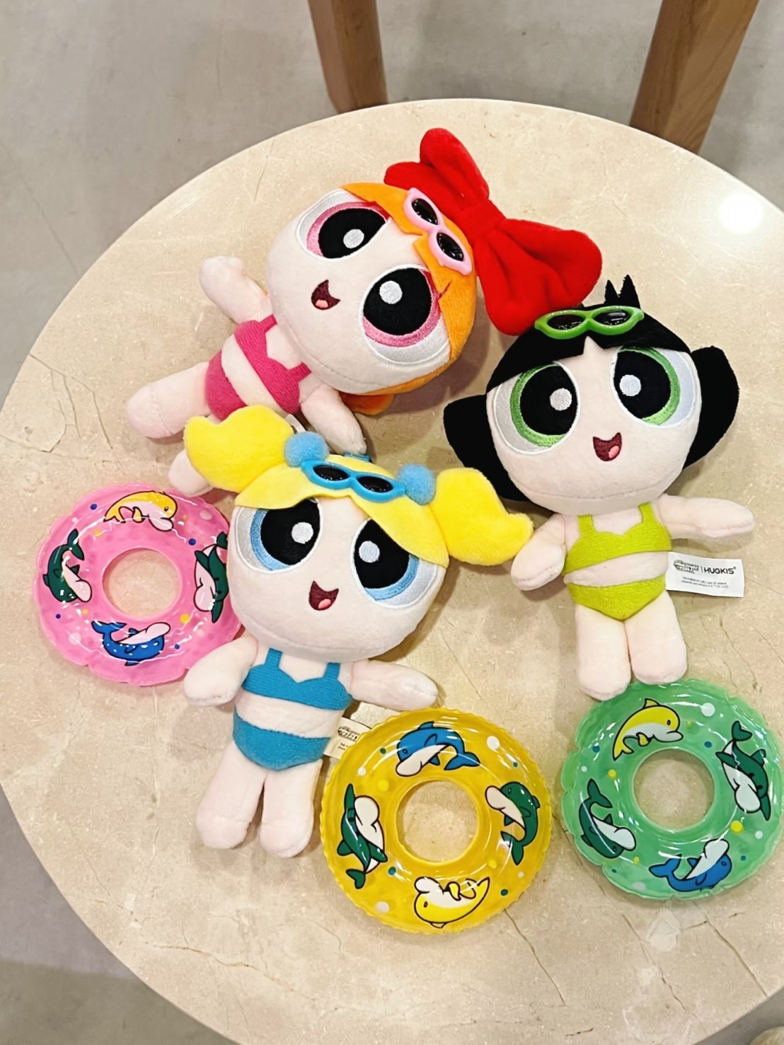 正版授權 飛天小女警 2026新款 夏日泳裝 泳圈 毛絨 吊飾